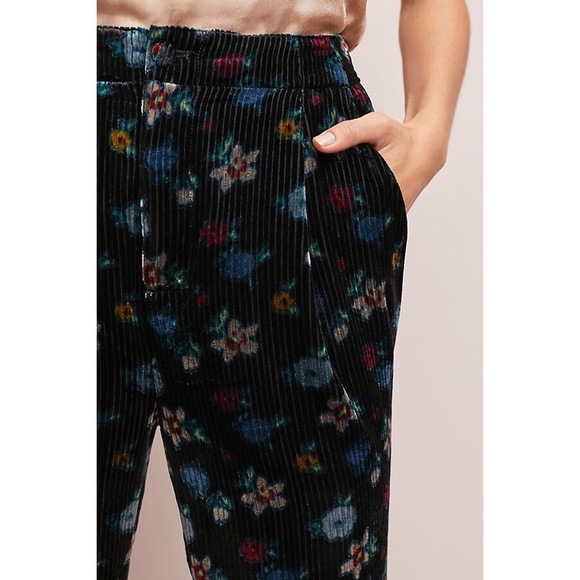 NWT ANTHROPOLOGIE ett:twa Blooming Velvet Pants XS - Picture 3 of 3